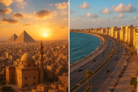 Sharm: Cairo and Alexandria from Sharm (bus) 2 days