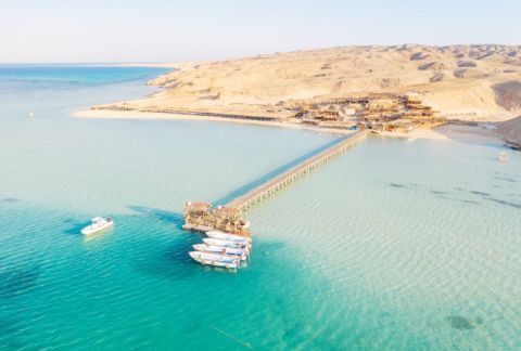 Hurghada: Orange Bay Island Snorkeling Trip With Water Sports with Transfer