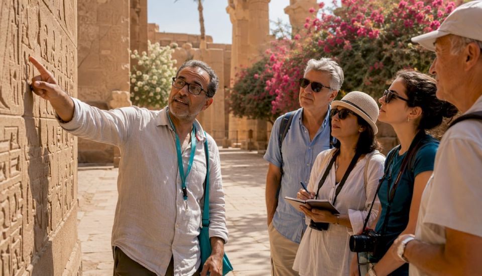Egyptologist guiding private luxury Nile tour