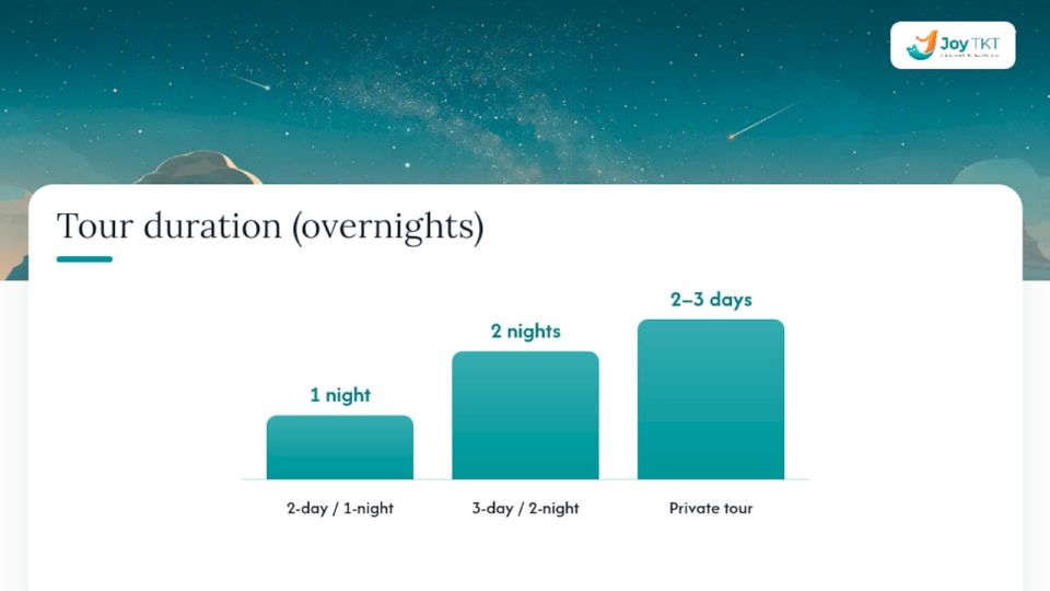Comparison diagram of White Desert tour options